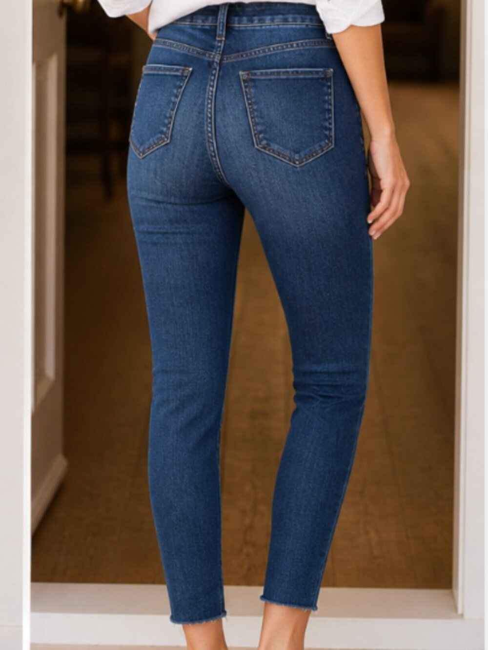 Frank & Eileen Sliglo Denim Skinny Jeans Medium Denim 25 - Picture 2 of 9